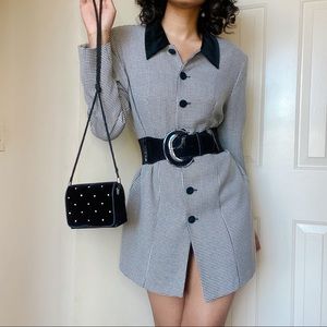 SALE • Moda Houndstooth Coat • 90’s style